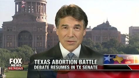 Rick Perry: Wendy Davis supporters don’t want to talk about abortion