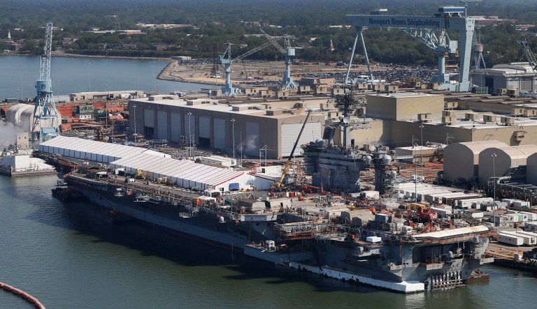 The Navy has ordered the aircraft carrier USS Abraham Lincoln to get underway on Friday, along with two amphibious ships and a destroyer, in order to help with relief operations as Florida prepares for the weekend arrival of Hurricane Irma. (AP Photo/Steve Helber)