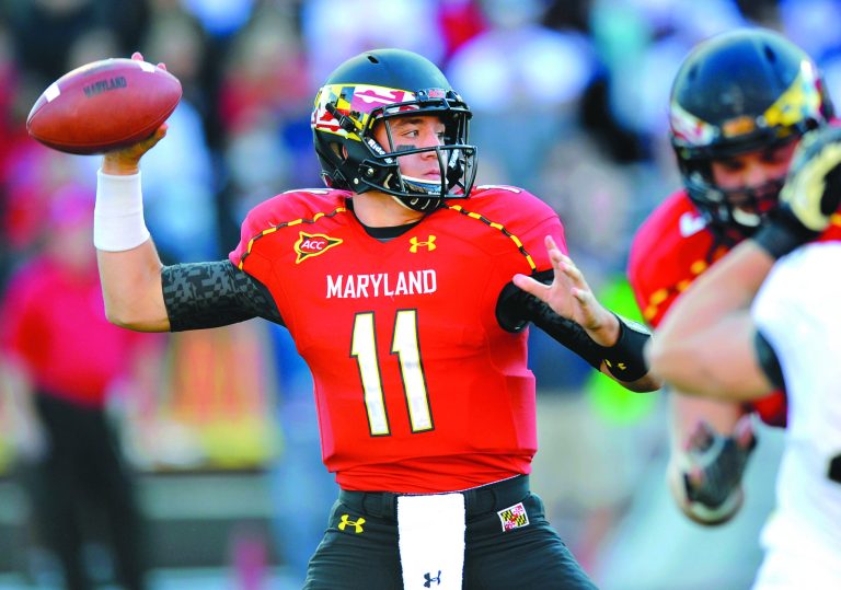 Nick Wass/AP
Perry Hills completed 14 of 25 passes for 191 yards, one touchdown and one interception as Maryland beat Wake Forest on Saturday.