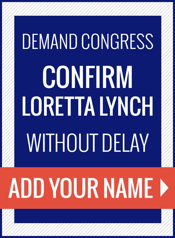 Ready for Hillary shows support for Loretta Lynch.