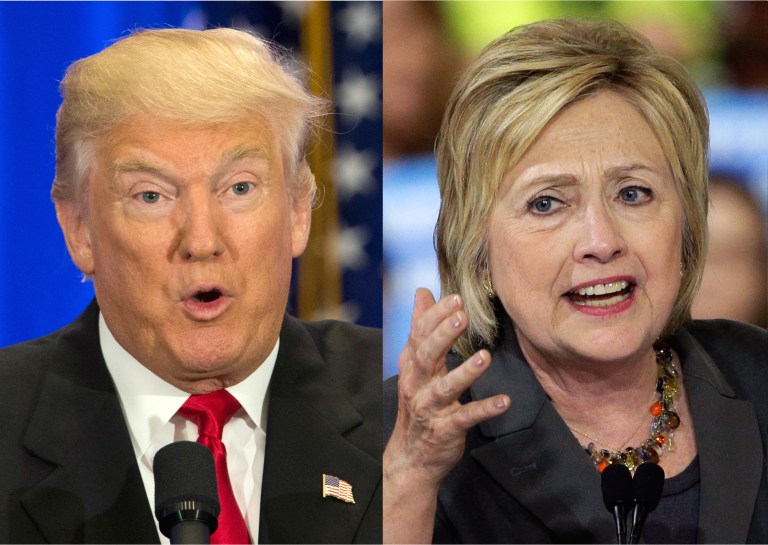 President Trump and former presidential candidate Hillary Clinton.