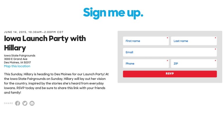 Two Months After Entering Race, Hillary to Have Launch Party in Iowa