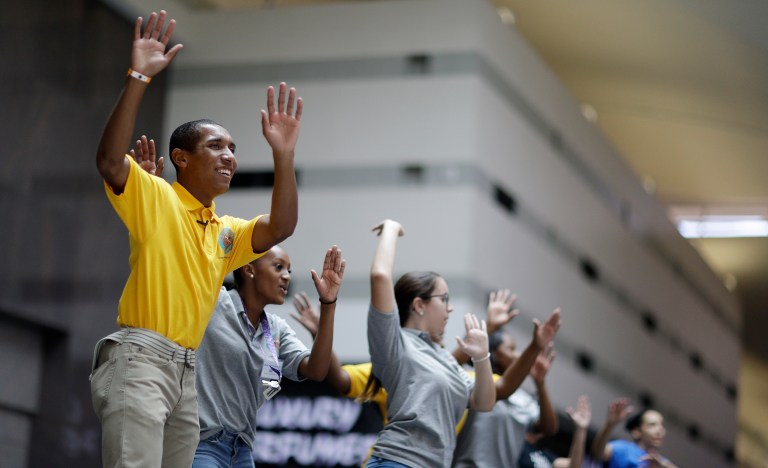 When will millennials begin to split along typical Republican-Democratic lines? (AP Photo/John Locher)