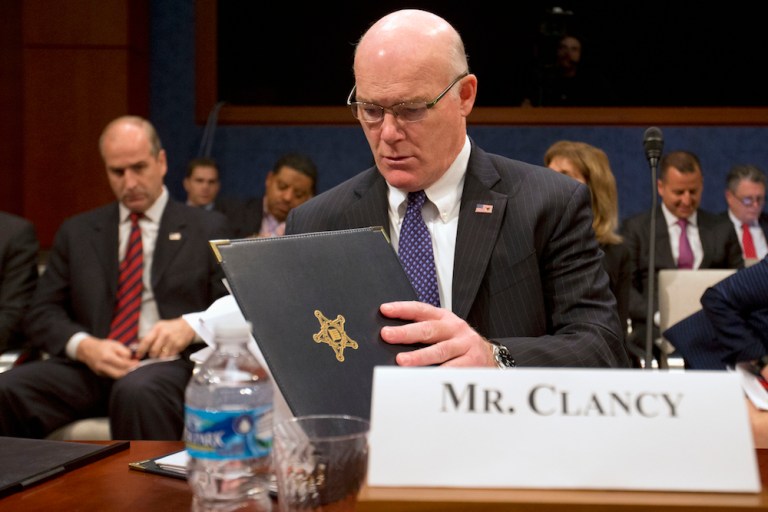 Clancy acknowledged the challenging nature of protecting candidates during the turbulent campaign season. (AP Photo/Jacquelyn Martin)