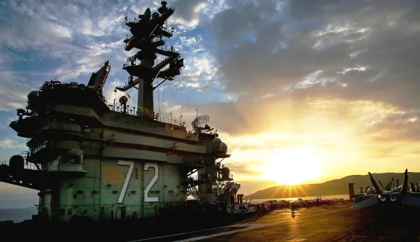 The US could have three-and-a-half aircraft carriers off Iran within two weeks