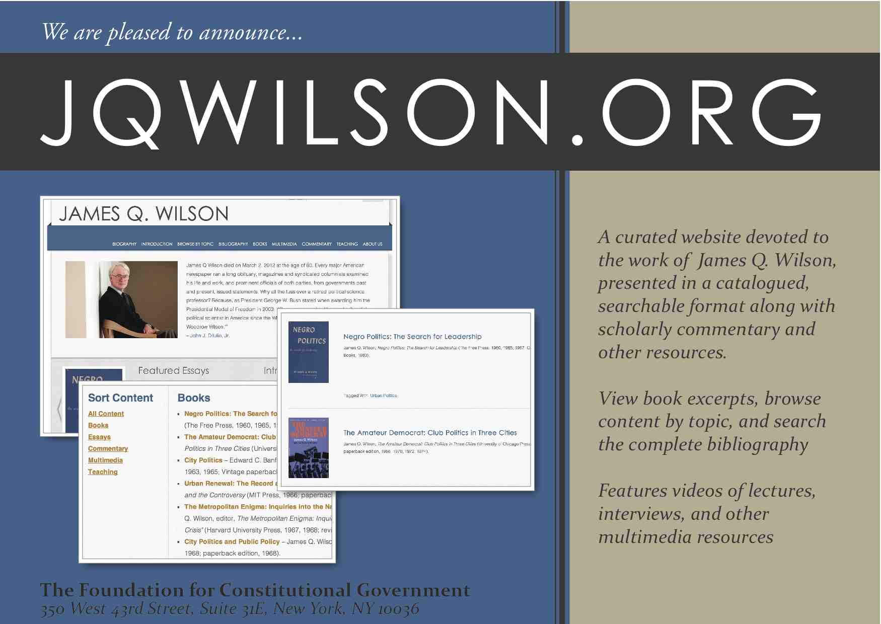 Announcing JQWilson.org