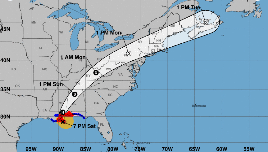 Hurricane Nate makes landfall near Mississippi River in southeast Louisiana as Category 1 storm