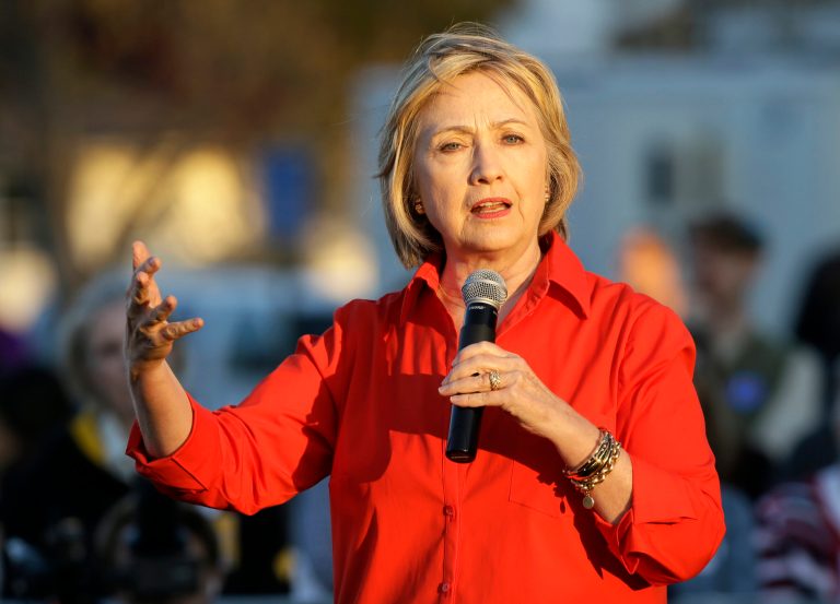 Hours after her campaign released an ad promoting Hillary Clinton'sÂ stance on gun control,Â sheÂ switched to foreign policy, reaching back to her husband Bill Clinton's time in the White House. (AP Photo)