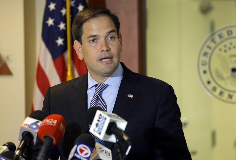 Rubio's campaign has $4.6 million cash on hand as of Aug. 10, his campaign said, adding all donations were direct contributions. (AP Photo/Lynne Sladky)