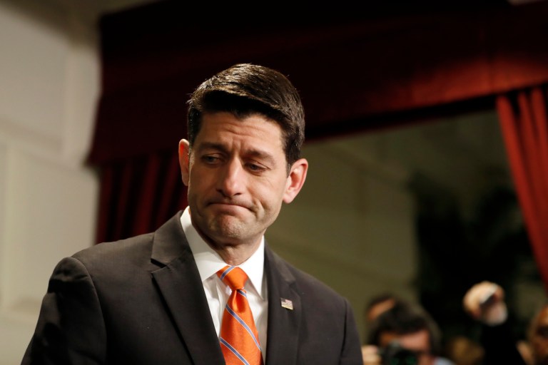 It's a disheartening sign for Ryan early on. (AP Photo/Alex Brandon)