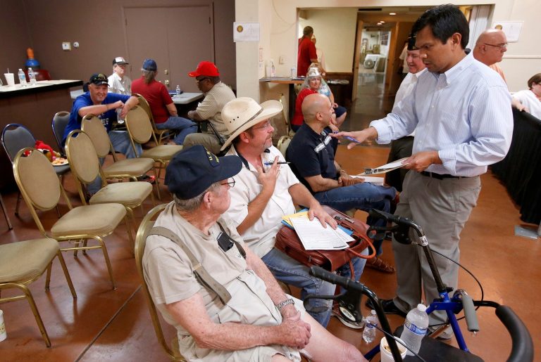 More than 57,000 new applicants have had to wait at least three months before their first appointments, while an additional 64,000 who enrolled for VA health care over the past decade have never been seen by a doctor, according to a VA audit. (AP Photo/Ross D. Franklin)