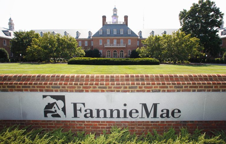 FILE - In this Aug. 8, 2011, photo, the Fannie Mae headquarters is seen in Washington. Fannie Mae reports quarterly financial results on Thursday, Aug. 7, 2014. (AP Photo/Manuel Balce Ceneta, File)