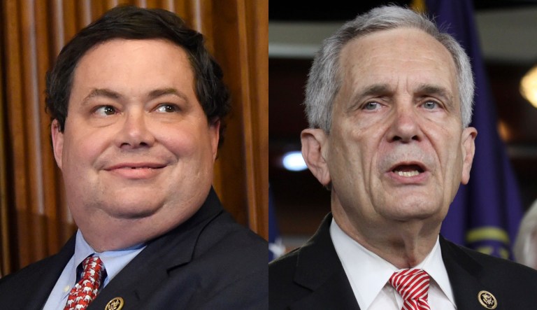 The districts represented by Blake Farenthold and Lloyd Doggett violated federal law, a three-judge panel found. (AP Photo/Susan Walsh)