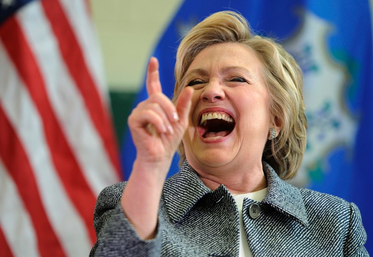 Hillary Clinton pulled out a win over rival Bernie Sanders in Connecticut's Democratic primary. (AP Photo/Jessica Hill)