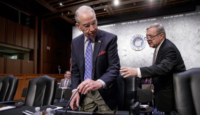 Since being introduced by Sens. Chuck Grassley, R-Iowa, and Dick Durbin, D-Ill., in October, the Sentencing Reform and Corrections Act has gained bipartisan support among the committee. (AP Photo/J. Scott Applewhite)