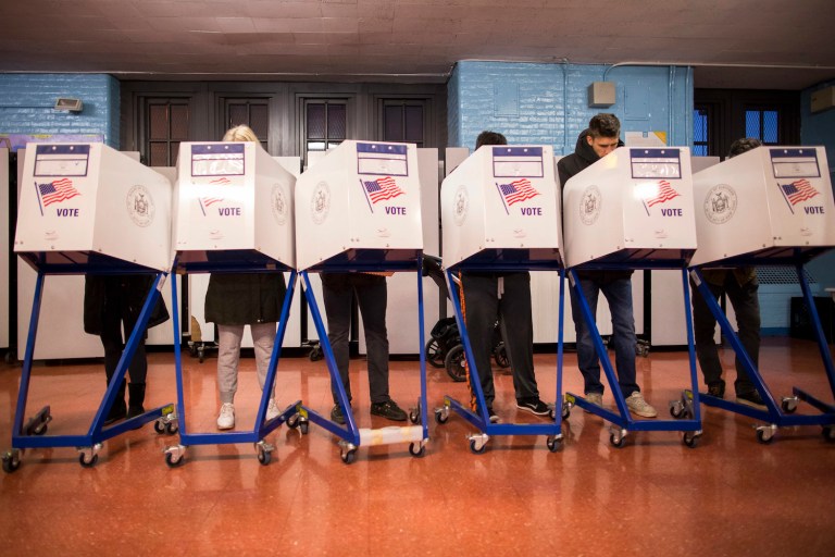 An Obamacare-style fine is not the solution to increasing voter turnout. (AP Photo/Alexander F. Yuan)
