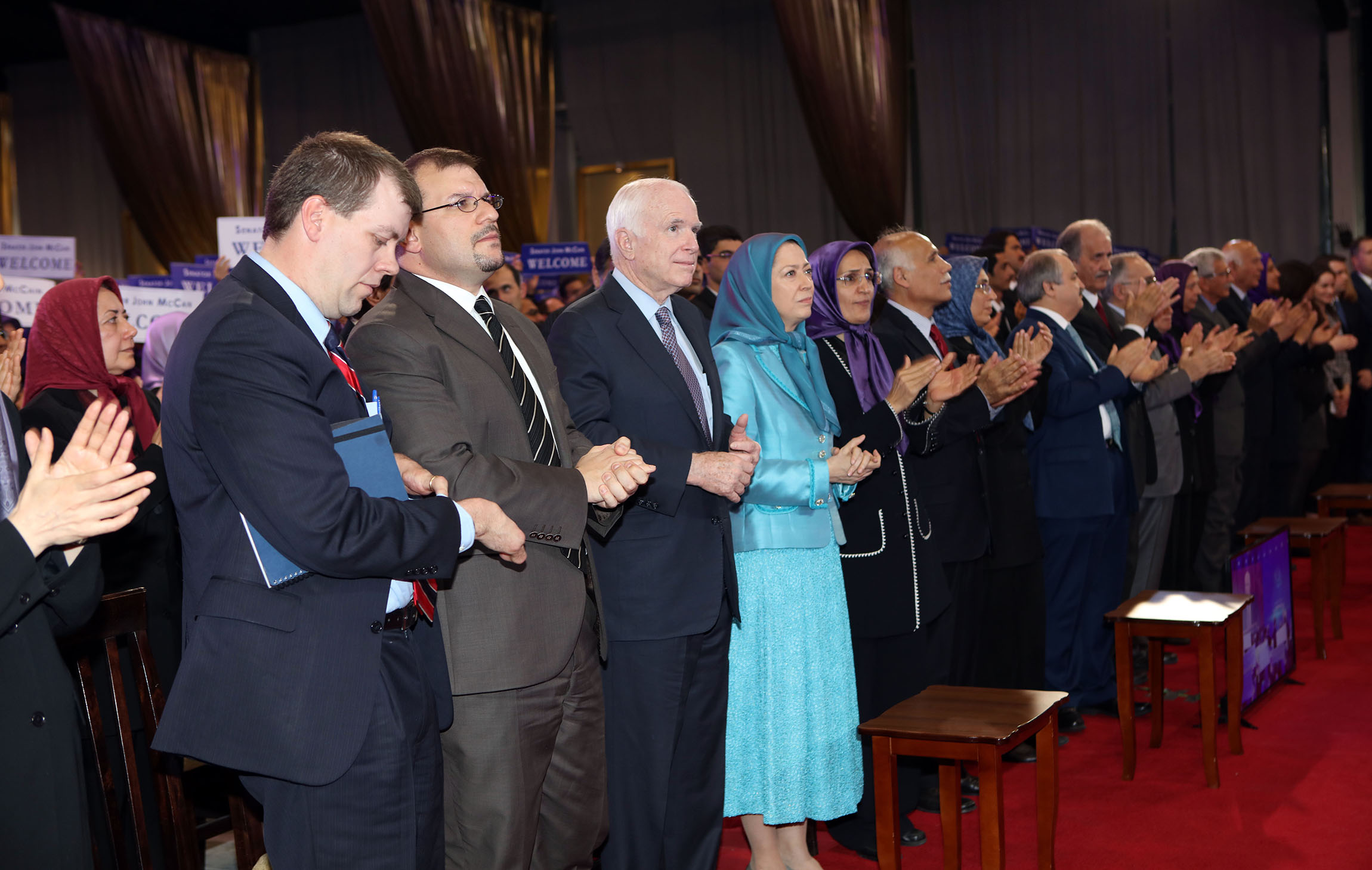 Sen. John McCain meets with Iranian dissidents relocated to Albania
