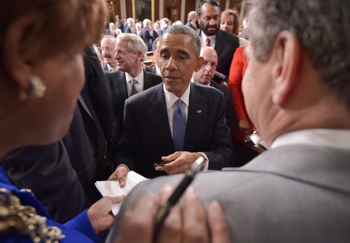 President Obama included neither of his or the Left's favorite statistics about women during his State of the Union address Tuesday night. (AP Photo)