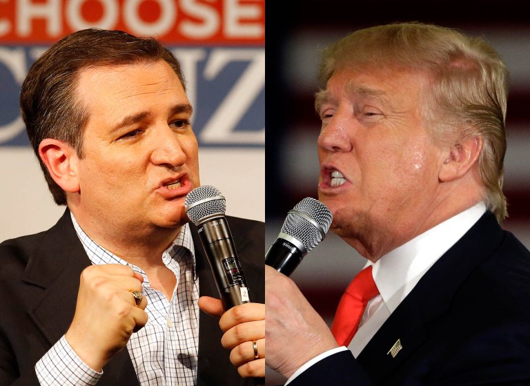 There were other good signs for Ted Cruz, however. More Republicans could see themselves voting for Cruz over Donald Trump — 63 percent to 61 percent. Also, 33 percent said they could not see themselves supporting Cruz, compared to 38 percent who said the same for Trump. (AP Photos)