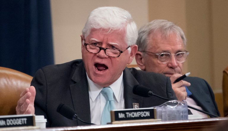 Rep. John Larson, D-Conn., broke into song Wednesday -- albeit singing the wrong lyrics -- as the House Ways and Means Committee continued its debate over the Republican tax reform package. (AP Photo/J. Scott Applewhite)