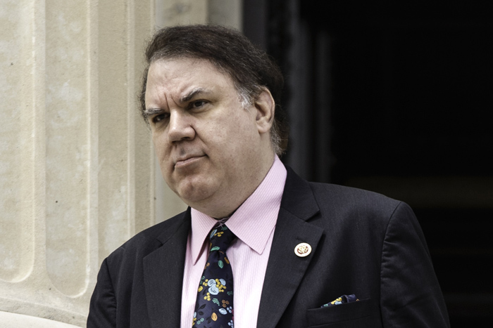 Rep. Alan Grayson, D-Fla., leaves the House of Representatives after final votes at the Capitol in Washington, Friday, May 30, 2014. (AP Photo/J. Scott Applewhite)