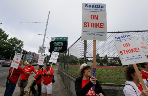 Seattle teachers rally as start of school is delayed