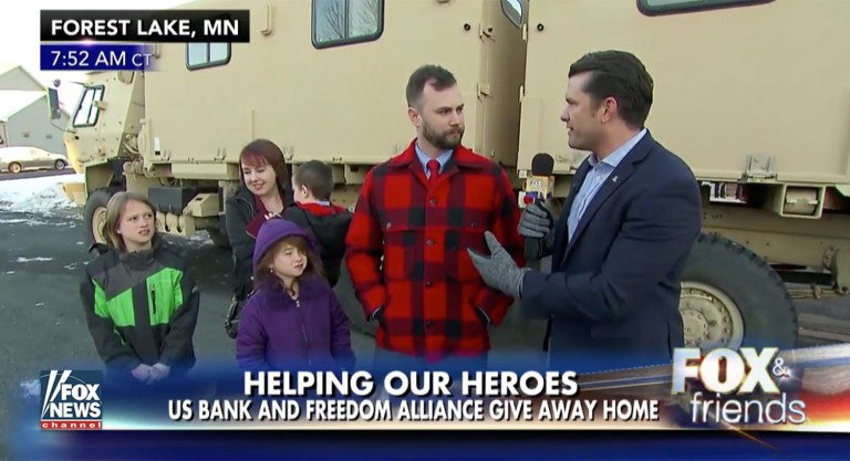 Marko Milosevic didn't have to attend college to know the past sacrifices of American patriots or the goodness of the U.S. (Screenshot)