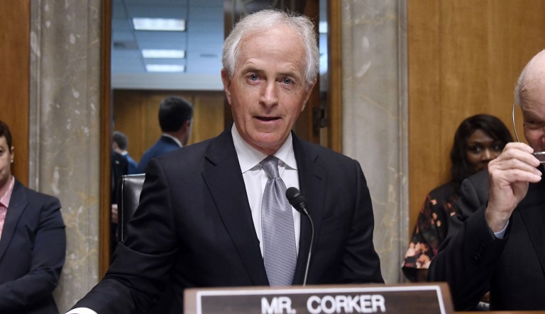 Sen. Bob Corker, R-Tenn., said he wants a change added to the Senate GOP tax reform bill before the Budget Committee's scheduled vote Tuesday afternoon. (Olivier Douliery/Bloomberg)