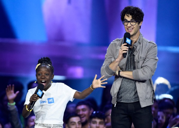 The theater folk will sing "What the World Needs Now is Love." (Photo by Chris Pizzello/Invision/AP)