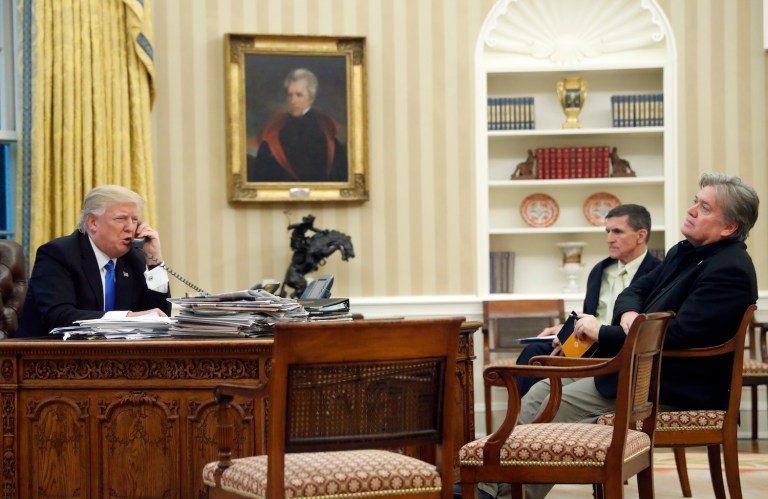 —œI fired him because of what he said to Mike Pence,—? Trump said. (AP Photo/Alex Brandon)