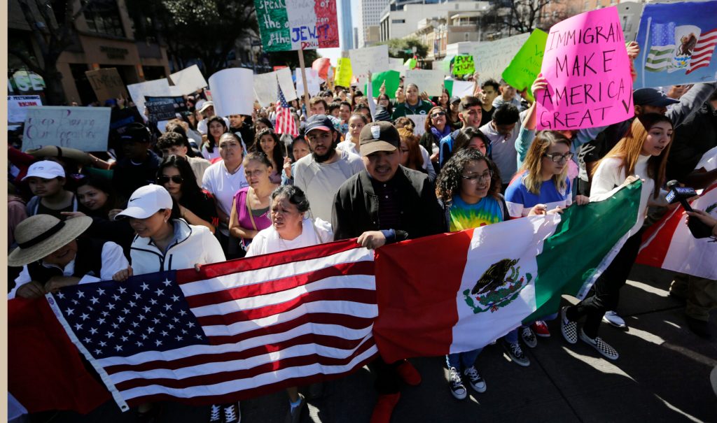 Yesterday illegal immigrants taught white liberal millennials how to protest