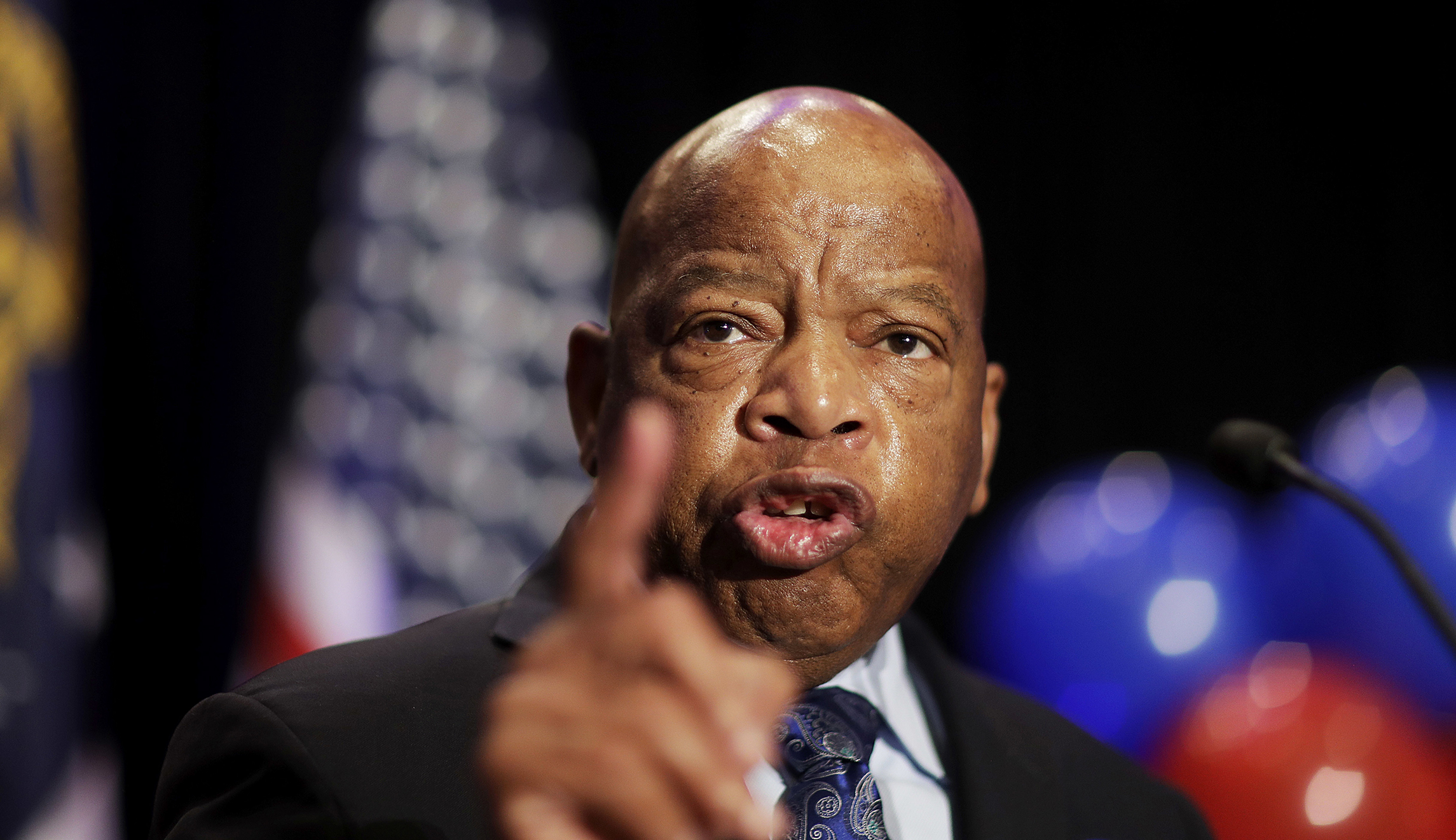John Lewis hospitalized after falling ill on plane