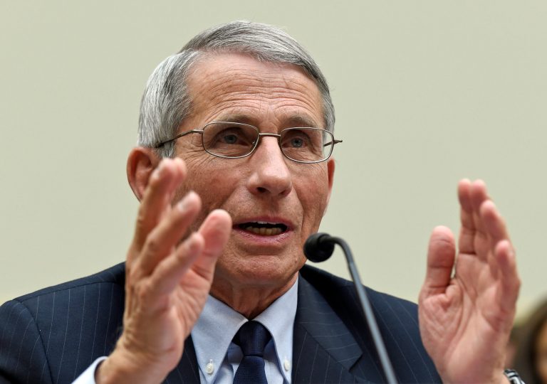 Dr. Anthony Fauci, the director of the National Institute of Allergy and Infectious Diseases, testifies before the House Foreign Affairs subcommittee on Africa, Global Health, Global Human Rights, and International Organizations hearing on the Ebola virus on Capitol Hill in Washington, Wednesday, Sept. 17, 2014. (AP Photo/Susan Walsh)