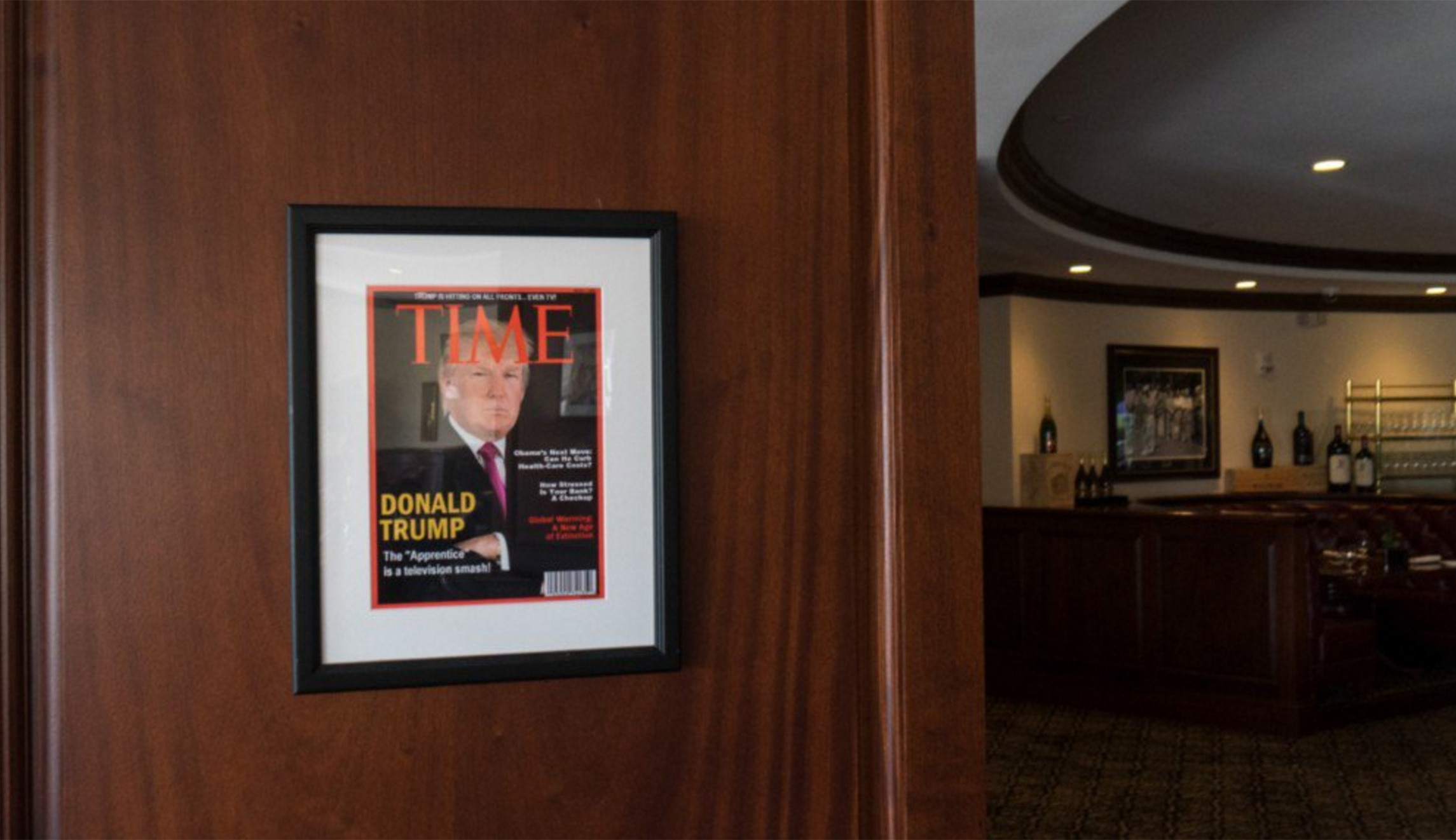 Fake Time magazine cover of Trump displayed in 8 of his clubs: Report