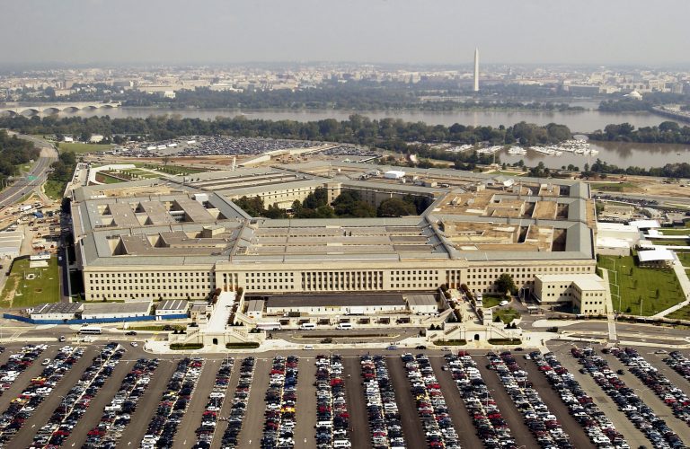 ARLINGTON, VA - SEPTEMBER 26:  Aerial photo of the Pentagon in Arlington, Virgina on September 26, 2003.  (Photo by Andy Dunaway/USAF via Getty Images)