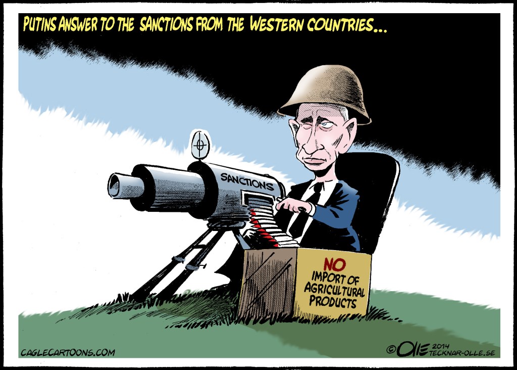 Editorial cartoon: Russia’s response