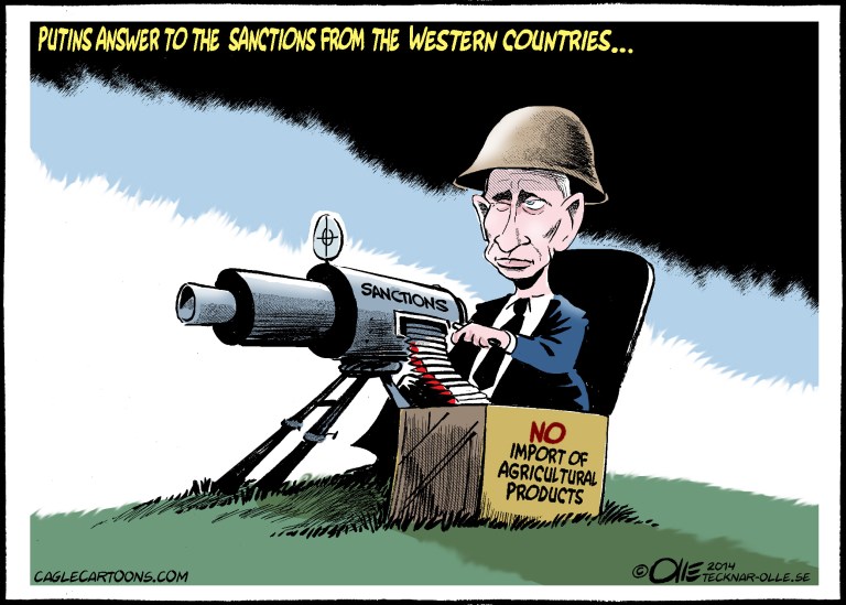 Editorial cartoon: Russia’s response
