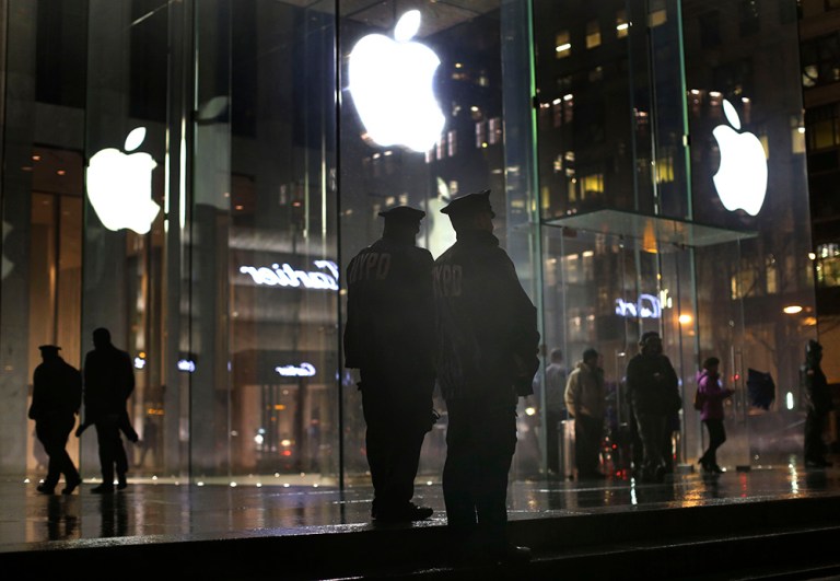 Privacy advocates warn that Apple being forced to unlock a device will establish a precedent for the future. (AP Photo/Julie Jacobson)