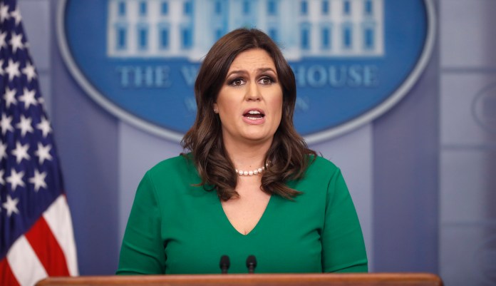 White House press secretary Sarah Sanders said President Trump is still "committed to working with China" despite North Korea's latest missile test. ""China knows what a serious threat this is." (AP Photo/Pablo Martinez Monsivais)