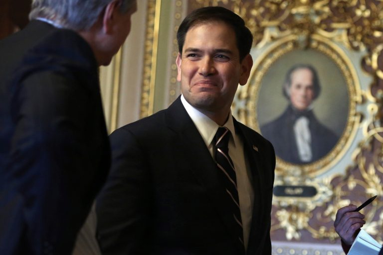 Sen. Marco Rubio, R-Fla., signaled once again that he will oppose the budget deal passed by the House, criticizing its failure to address the national debt. (Alex Wong/Getty images)
