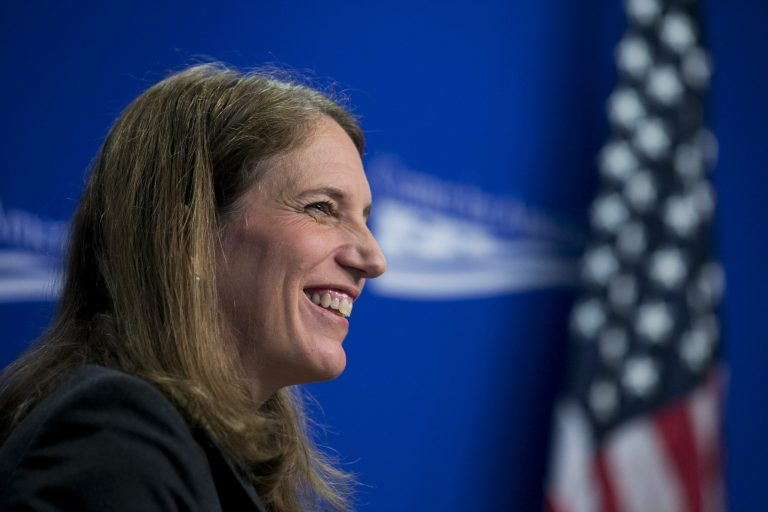 Health and Human Services Secretary Sylvia Mathews Burwell speaks at the Center for American progress in Washington D.C., on Monday, Nov. 10, 2014. (Graeme Jennings/Examiner File)
