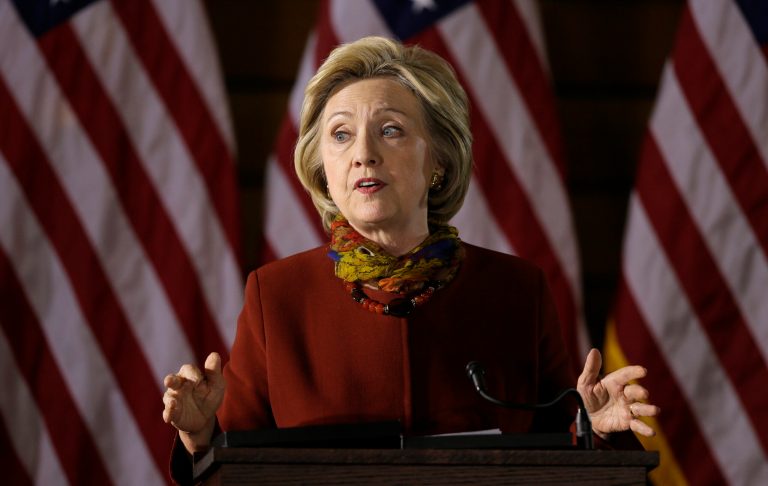 The State Department spokesman said agency officials have so far found no evidence that potentially classified talking points had been stripped of their markings and sent to Hillary Clinton's private inbox. (AP Photo/Charlie Neibergall)