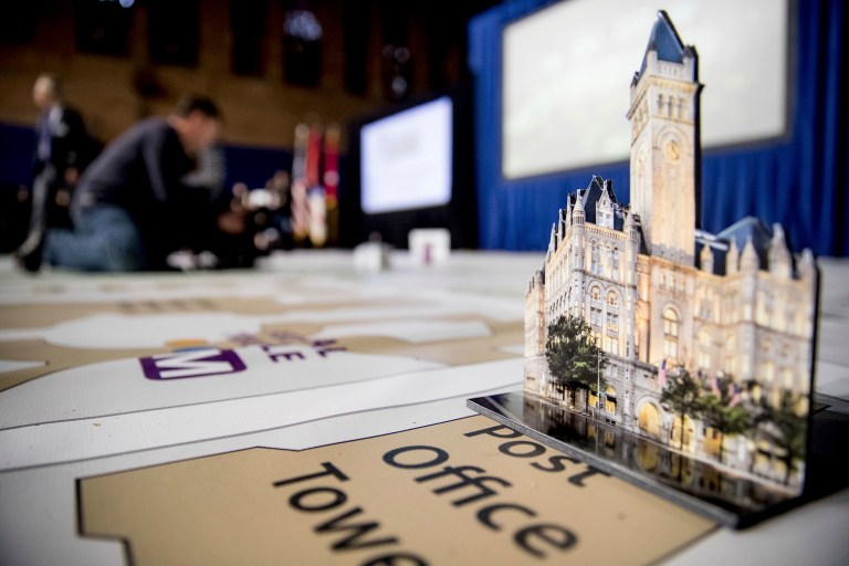 The letter from Democrats said GSA had told them that Trump has to abandon the property before he takes office. (AP Photo/Andrew Harnik)