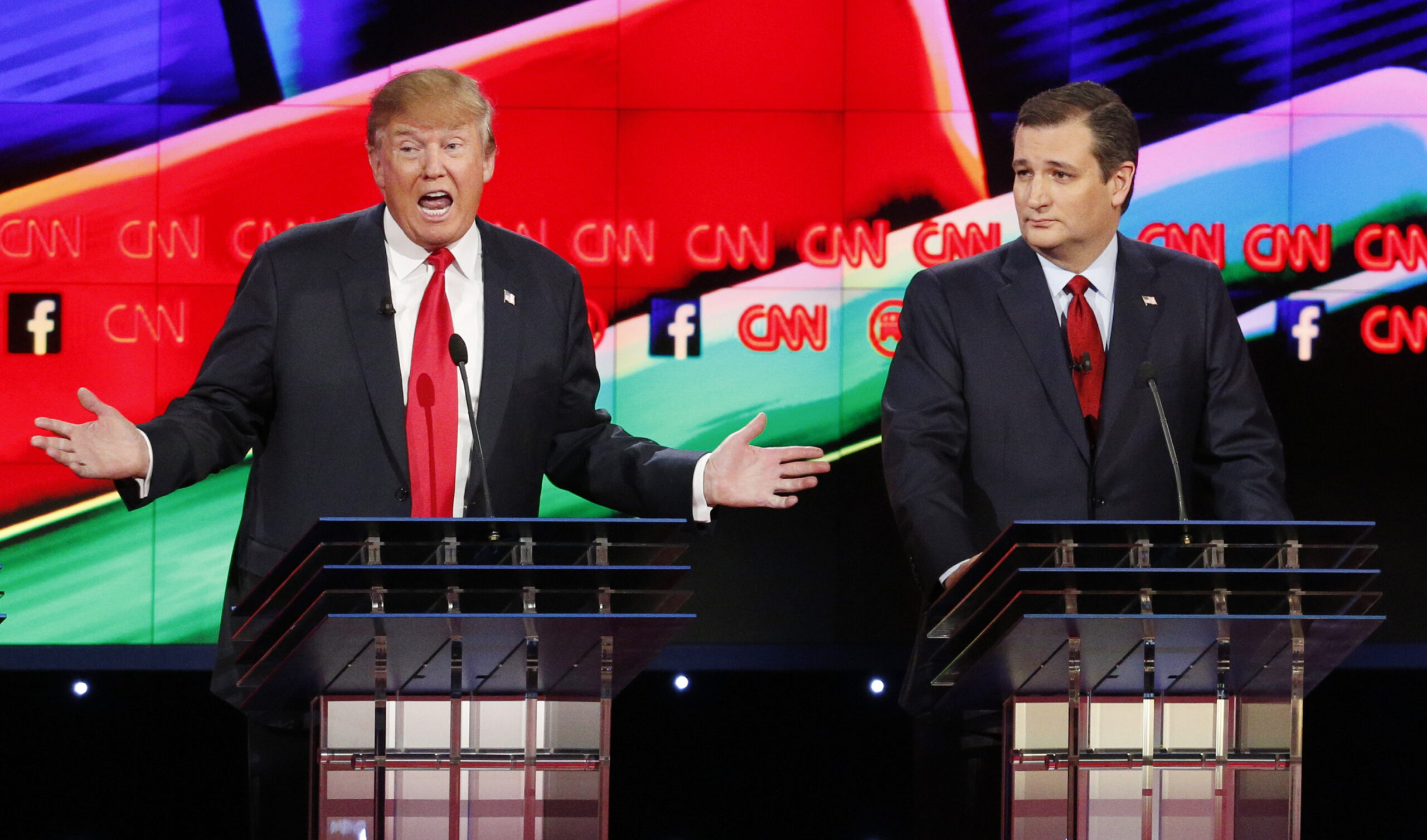 Trump mum on feud with Cruz