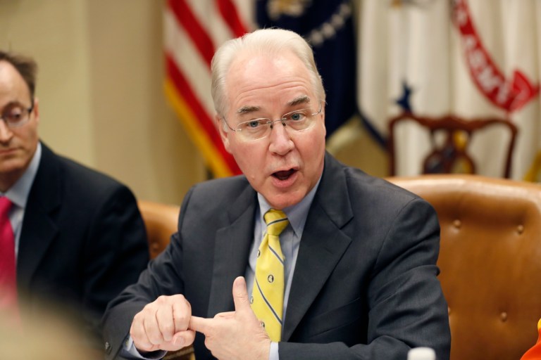 He tried to cajole Republican lawmakers opposing the plan. (AP)