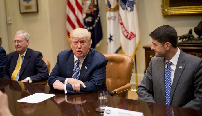 "It's clear that the end game is for Congress to do its job and actually pass legislation," White House press secretary Sarah Sanders told reporters at the press briefing Friday. (AP Photo/Pablo Martinez Monsivais)