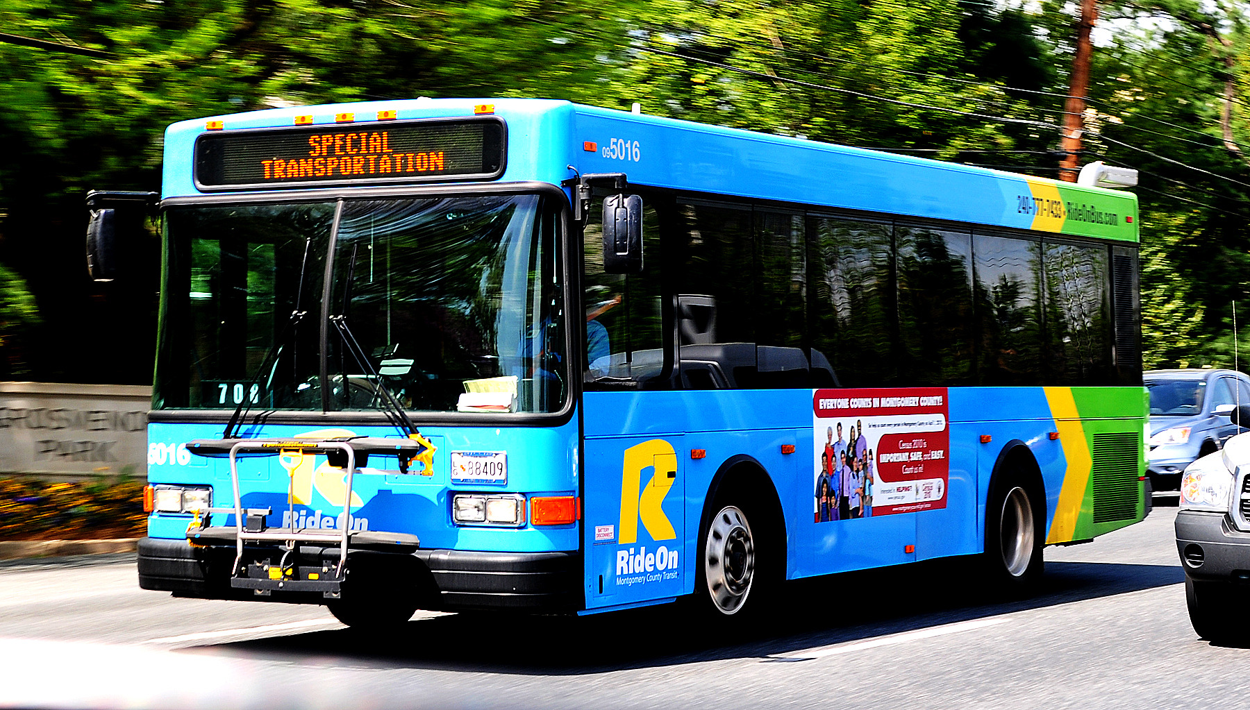Three hospitalized after 12-car crash involving Ride On bus
