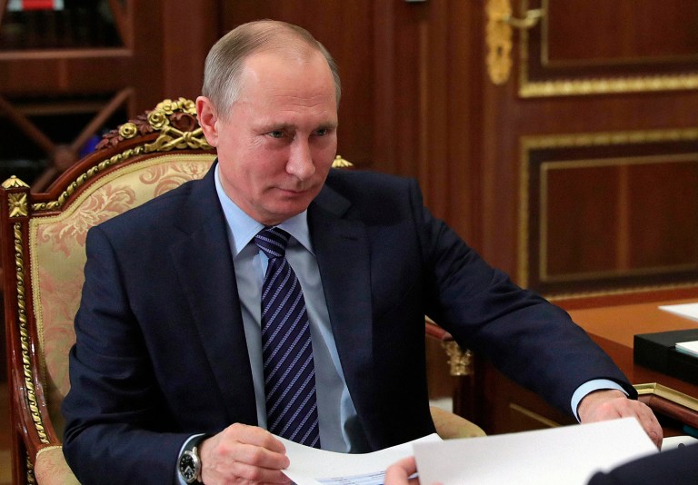 That Russian or Russian-backed hackers were involved in stealing Democratic documents in 2016 is something none of the intelligence agencies appear to dispute. (Mikhail Klimentyev/Sputnik, Kremlin Pool Photo via AP)