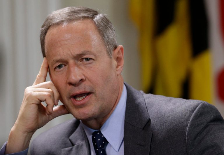 Maryland Gov. Martin O'Malley speaks during a roundtable interview in Annapolis, Md., Wednesday, Jan. 8, 2014, the first day of the 2014 legislative session. (AP Photo/Patrick Semansky)
