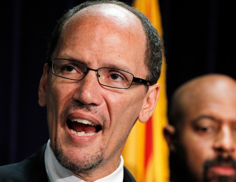Members of the Senate Health, Education Labor and Pensions Committee will hold the first hearing on President Obama's nomination of Thomas Perez to be secretary of labor today. (AP Photo/Ross D. Franklin, File)